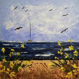 bord de mer novembre 2023 toile 39x39