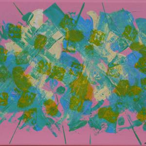 bouquet floral 2013 toile 40x30