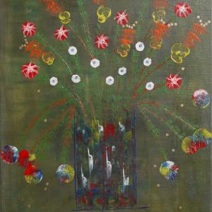 bouquet sauvage 2018 toile 60x50