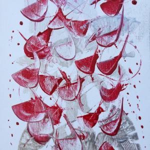 coquelicots 2014 toile 40x20