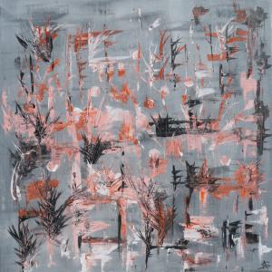 flamants roses 2016 toile 50x50