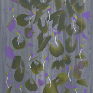 tombée de feuilles 2015 toile 60x40